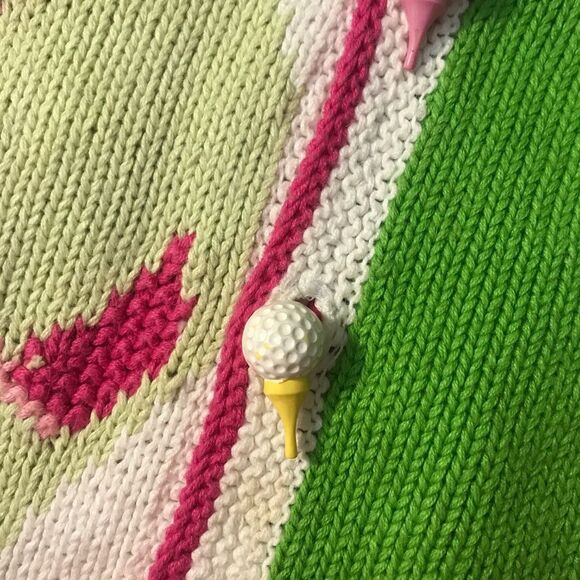 Storybook Knits Colorful Golf Cardigan - Picture 4 of 5